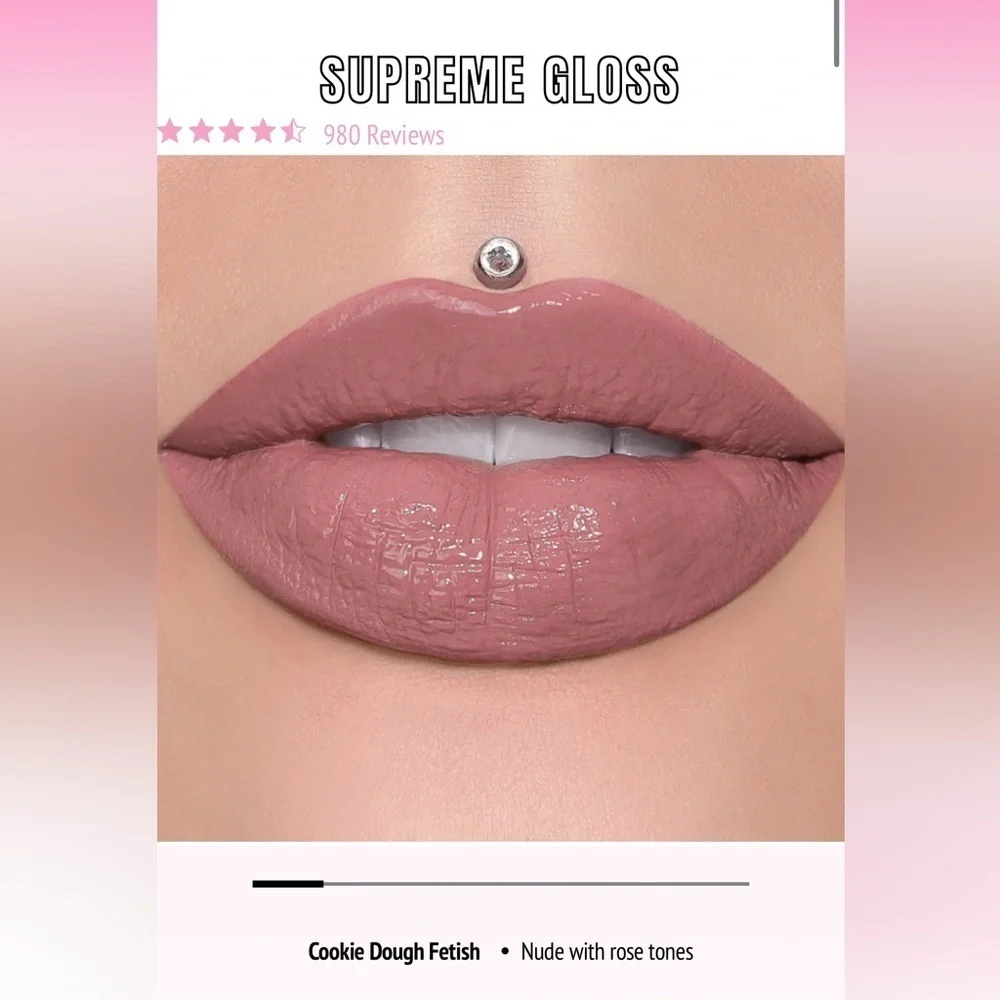 Jeffree Star Supreme Lip Gloss in Cookie Dough Fetish, NEW!